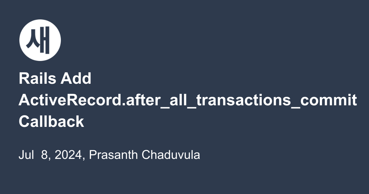 Rails Add Callback Saeloun